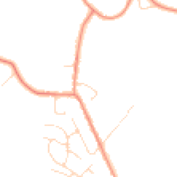 Daytime road noise heatmap for NG16 5BT