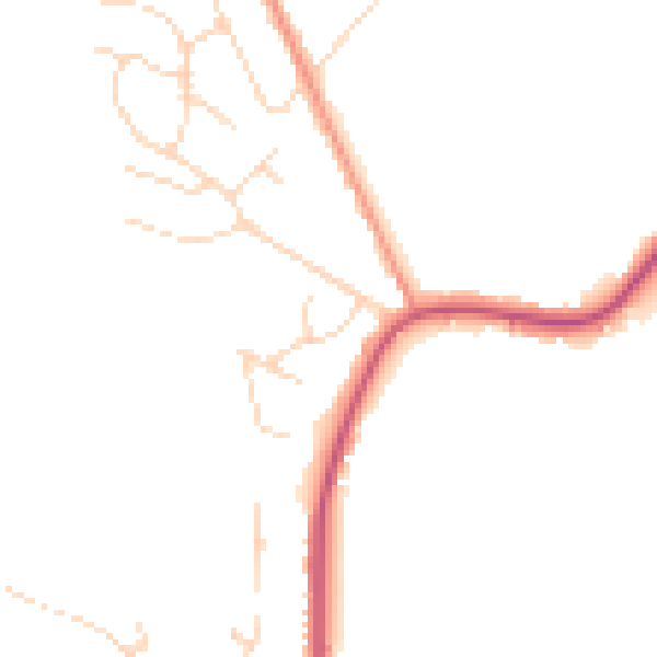 Daytime road noise heatmap for NG16 5DD