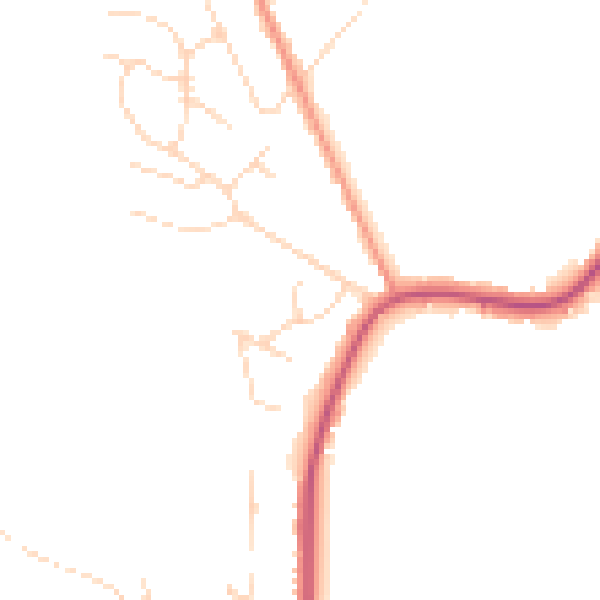 Daytime road noise heatmap for NG16 5DE