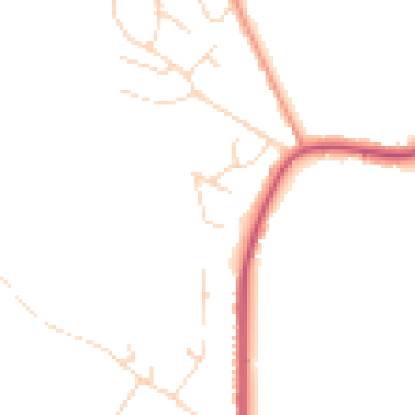 Daytime road noise heatmap for NG16 5DG