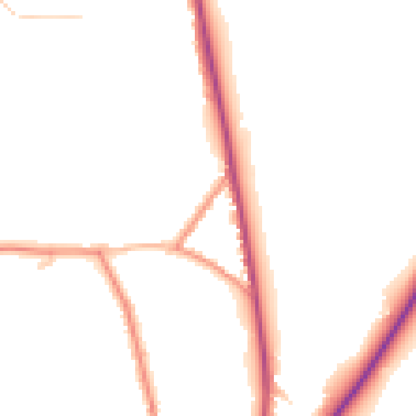Daytime road noise heatmap for NG16 5HA