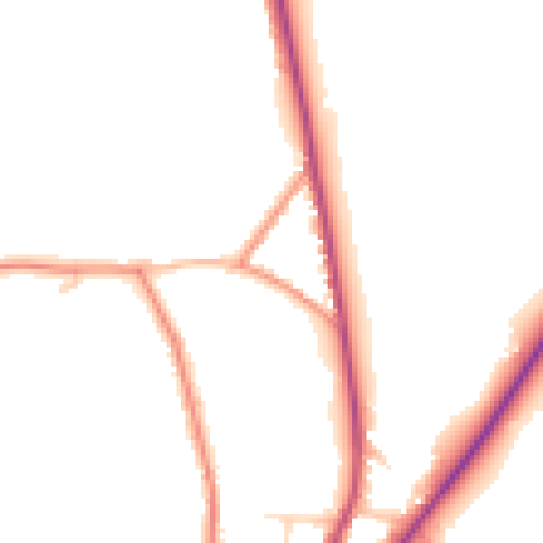 Daytime road noise heatmap for NG16 5HB