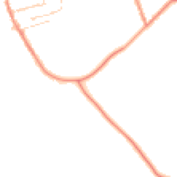 Daytime road noise heatmap for NG16 5HT