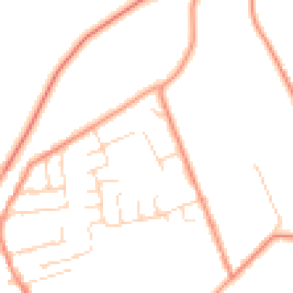 Daytime road noise heatmap for NG16 5JF