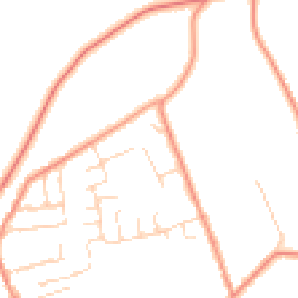 Daytime road noise heatmap for NG16 5JG