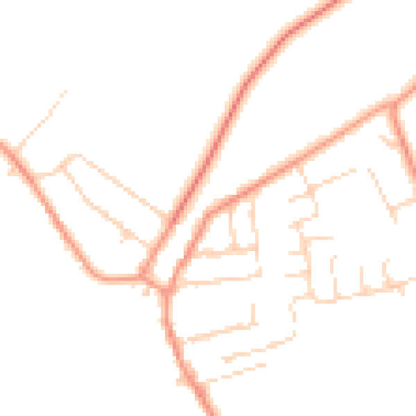 Daytime road noise heatmap for NG16 5JL