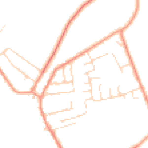 Daytime road noise heatmap for NG16 5LA