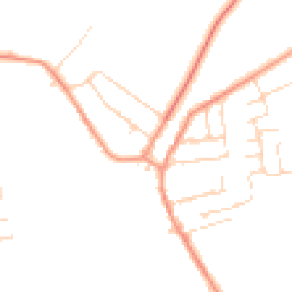 Daytime road noise heatmap for NG16 5LF