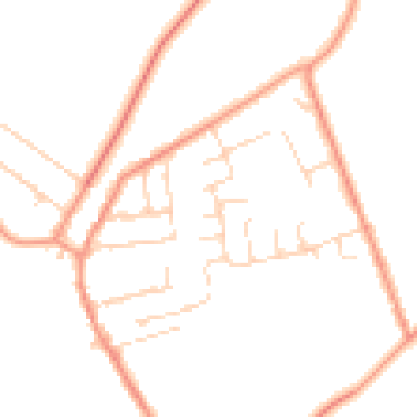 Daytime road noise heatmap for NG16 5LP