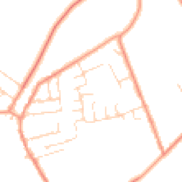 Daytime road noise heatmap for NG16 5LU