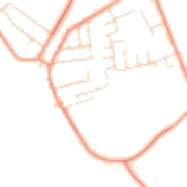 Daytime road noise heatmap for NG16 5LY