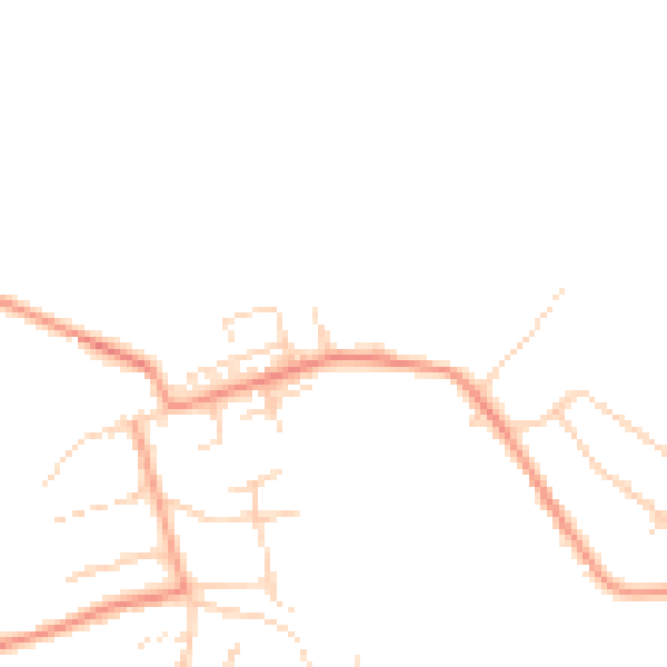 Daytime road noise heatmap for NG16 5NA