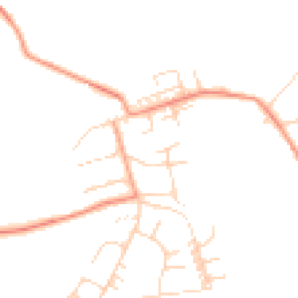 Daytime road noise heatmap for NG16 5NF