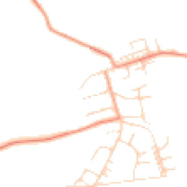 Daytime road noise heatmap for NG16 5NL
