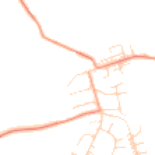 Daytime road noise heatmap for NG16 5NN