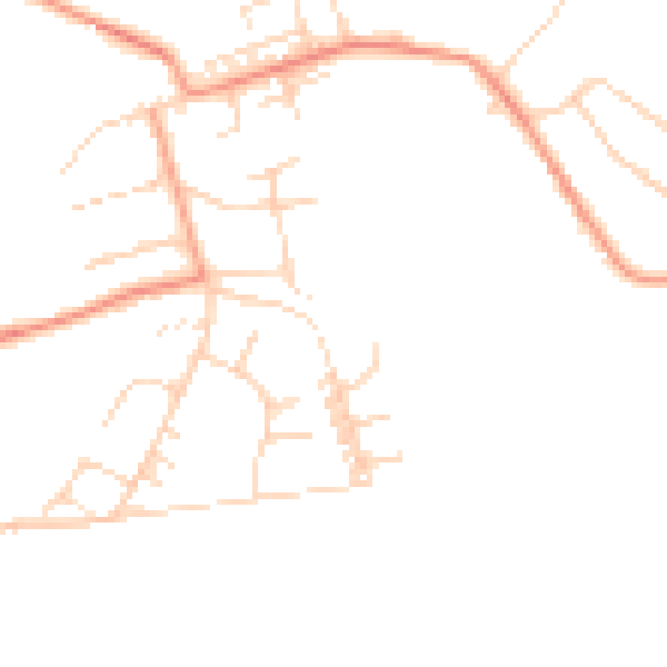 Daytime road noise heatmap for NG16 5PS