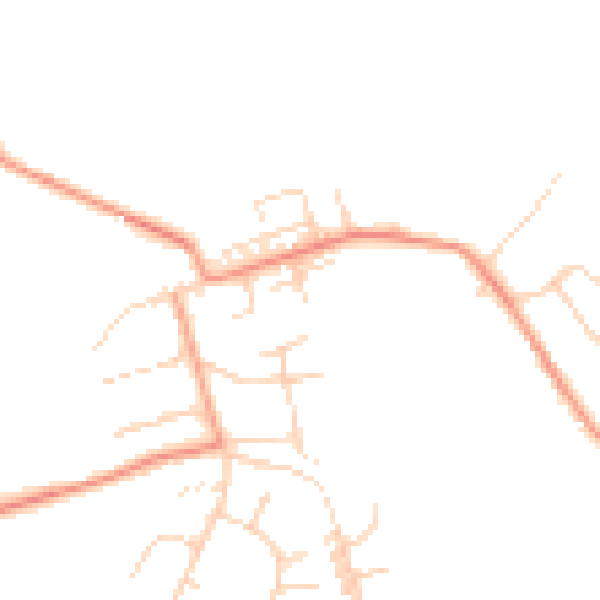 Daytime road noise heatmap for NG16 5QA