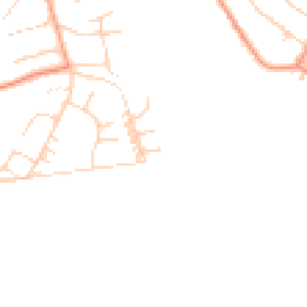 Daytime road noise heatmap for NG16 5RY
