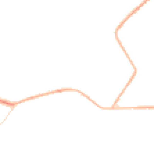 Night-time road noise heatmap for NG16 6BW