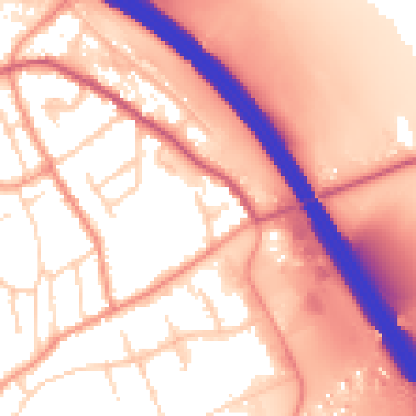 Daytime road noise heatmap for NG16 6HB