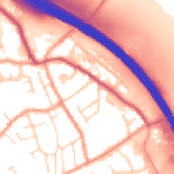 Daytime road noise heatmap for NG16 6HT