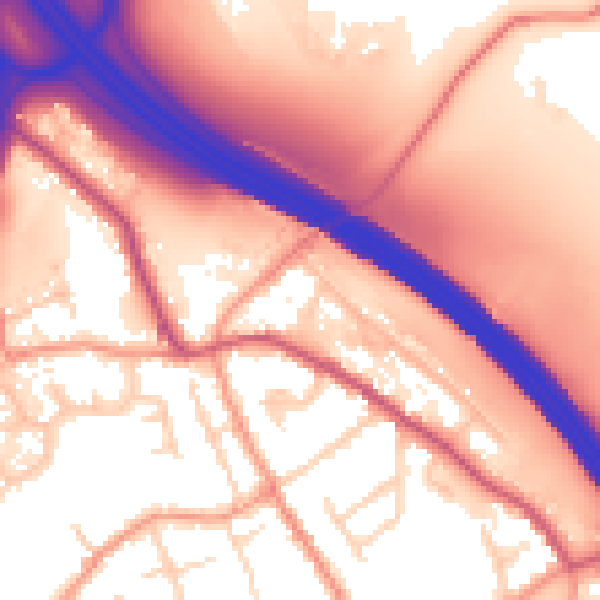 Daytime road noise heatmap for NG16 6JT
