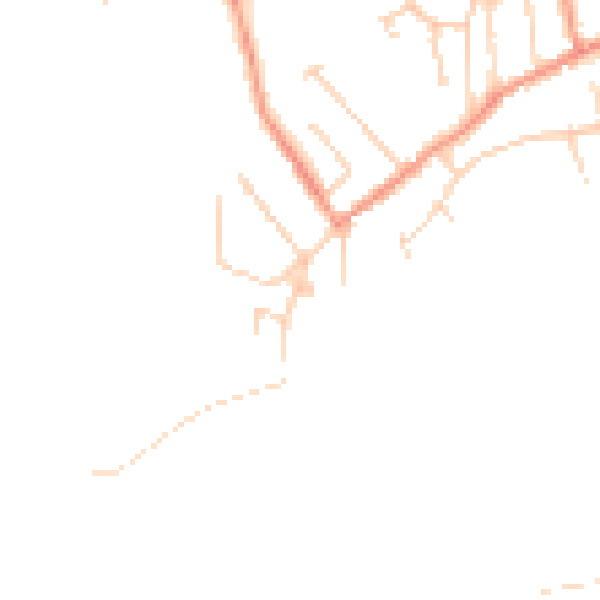 Daytime road noise heatmap for NG16 6PL