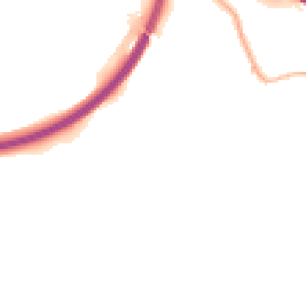 Night-time road noise heatmap for NG16 6RB