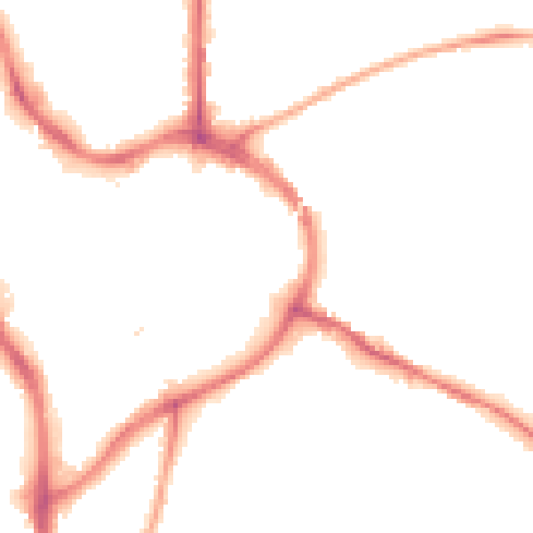Night-time road noise heatmap for NG18 1AJ