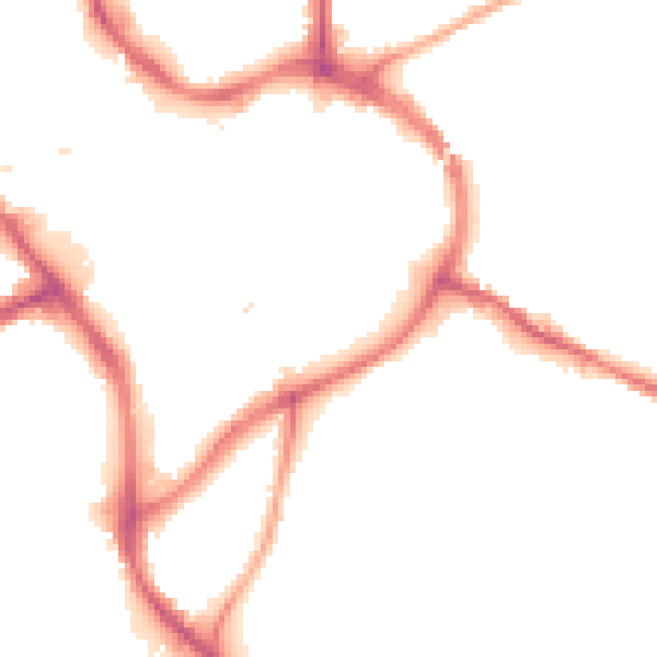 Night-time road noise heatmap for NG18 1AT