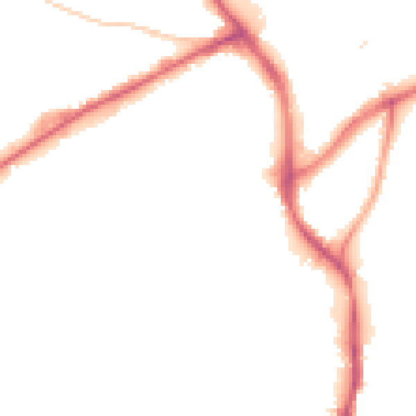 Night-time road noise heatmap for NG18 1HA
