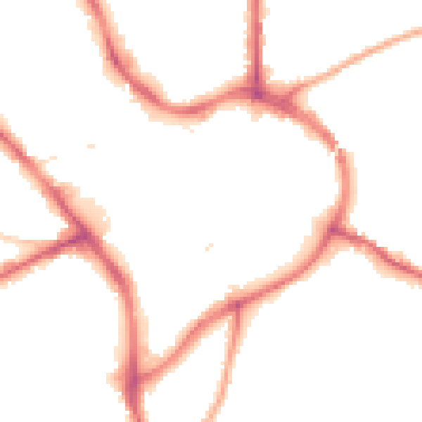 Night-time road noise heatmap for NG18 1HU