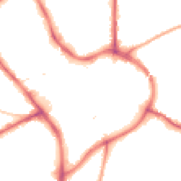 Night-time road noise heatmap for NG18 1HZ