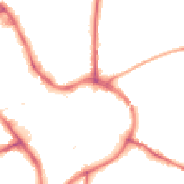 Night-time road noise heatmap for NG18 1NB