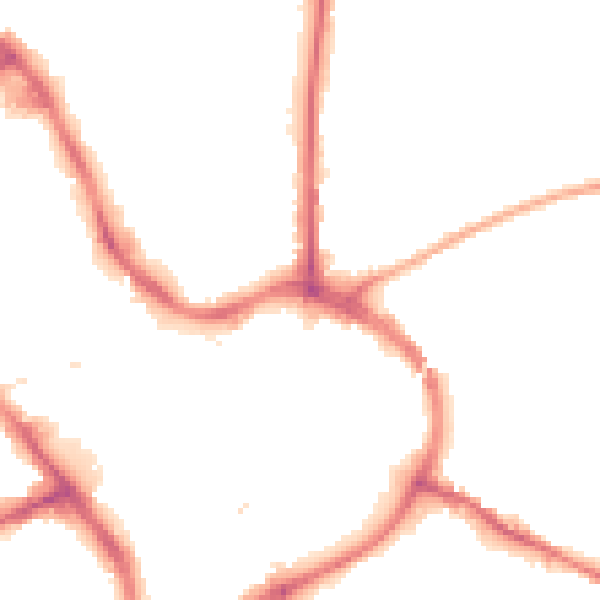 Night-time road noise heatmap for NG18 1ND
