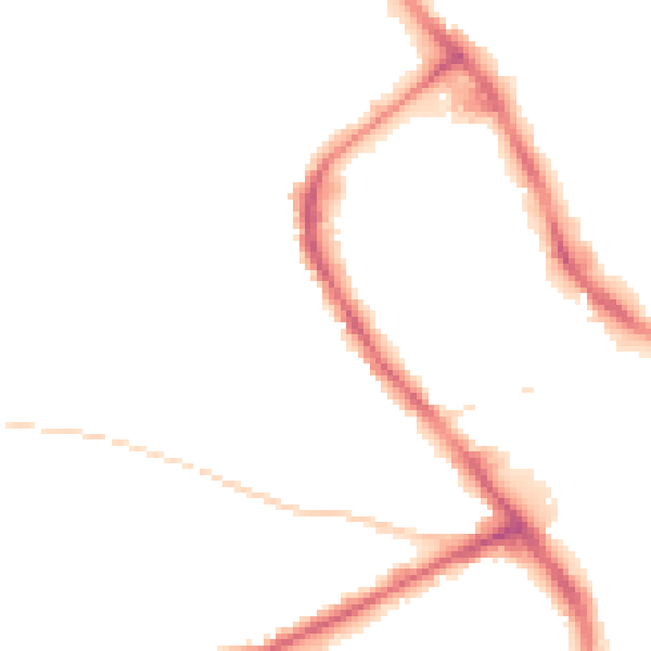 Night-time road noise heatmap for NG18 1RD