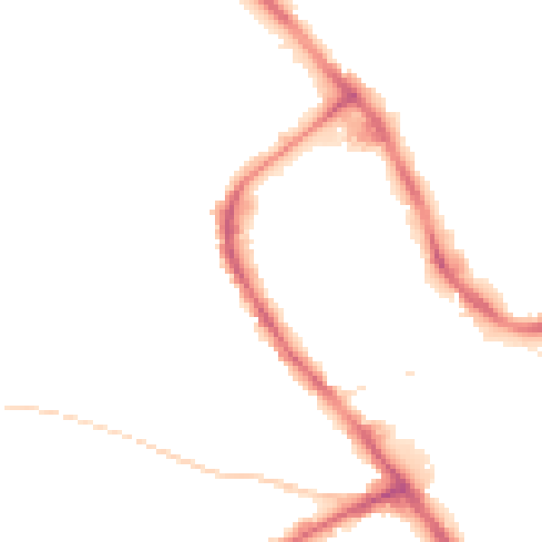 Night-time road noise heatmap for NG18 1TJ