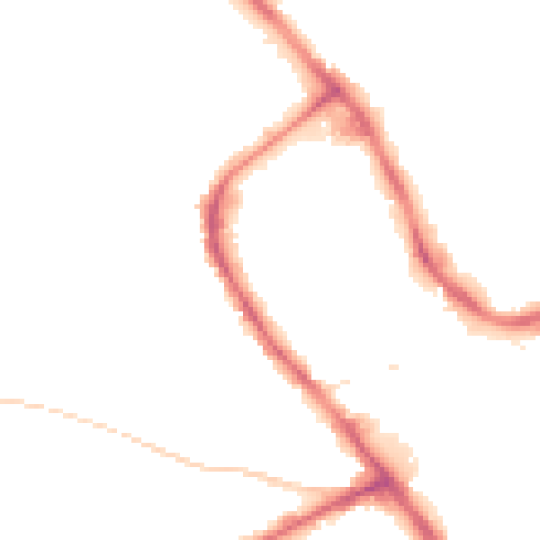 Night-time road noise heatmap for NG18 1TQ