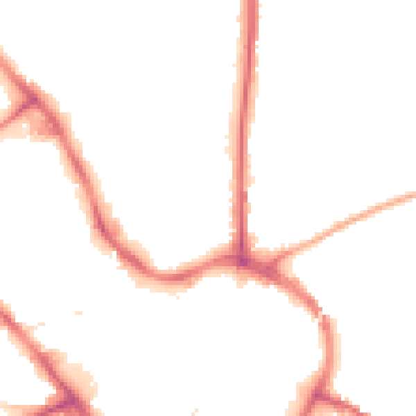 Night-time road noise heatmap for NG18 2AE