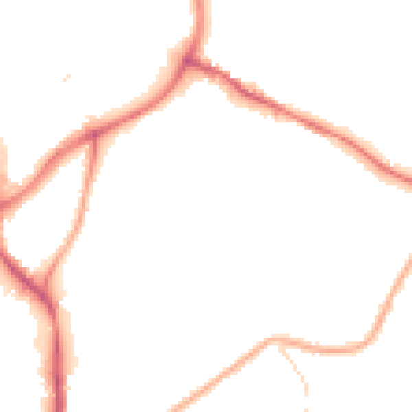 Night-time road noise heatmap for NG18 2FH