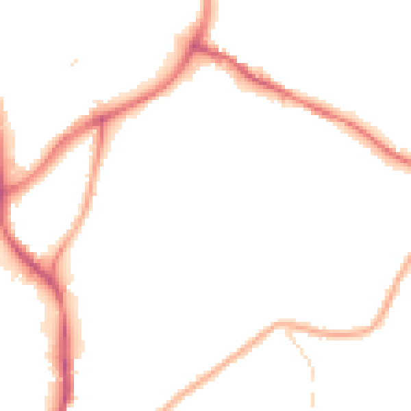Night-time road noise heatmap for NG18 2FL