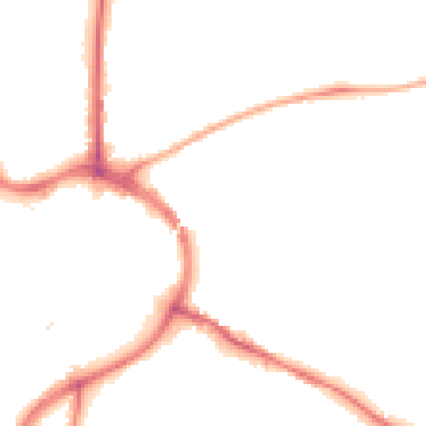 Night-time road noise heatmap for NG18 2HT