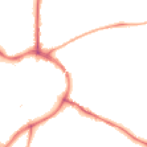 Night-time road noise heatmap for NG18 2HY