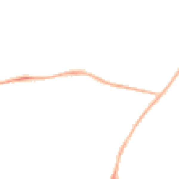 Night-time road noise heatmap for NG18 2NA