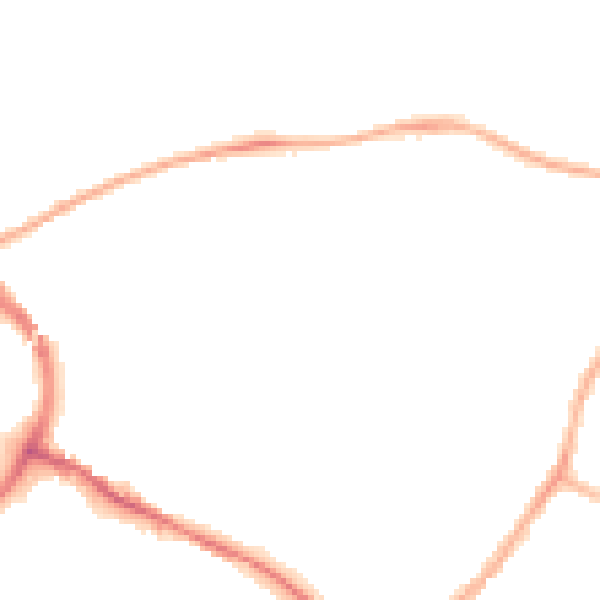 Night-time road noise heatmap for NG18 2NU