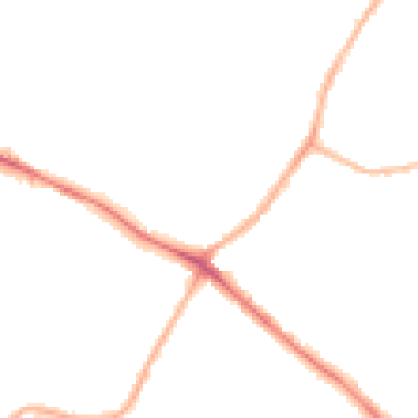 Night-time road noise heatmap for NG18 2PH