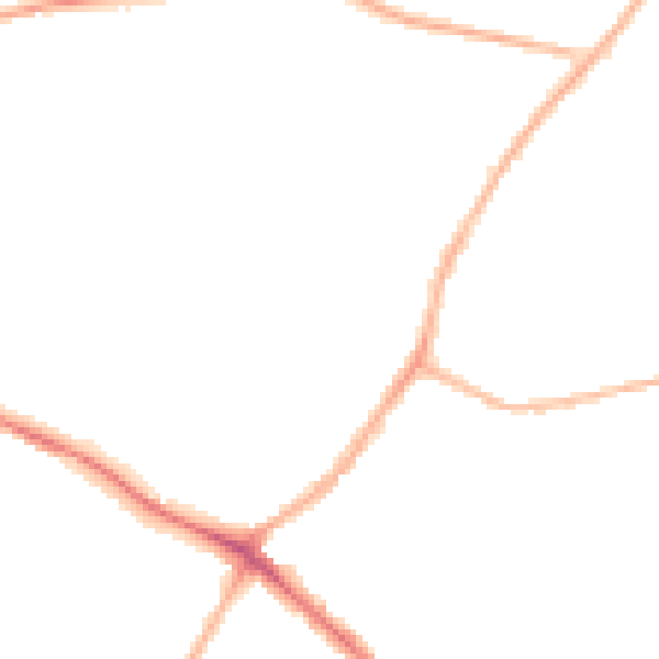 Night-time road noise heatmap for NG18 2PR