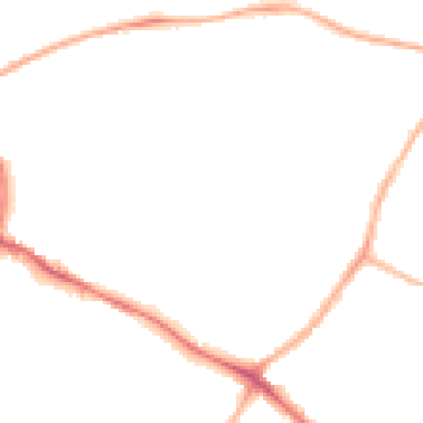 Night-time road noise heatmap for NG18 2QD