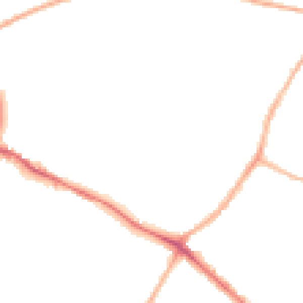 Night-time road noise heatmap for NG18 2QG