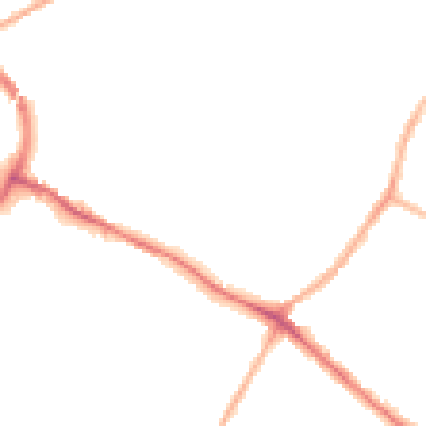 Night-time road noise heatmap for NG18 2QJ